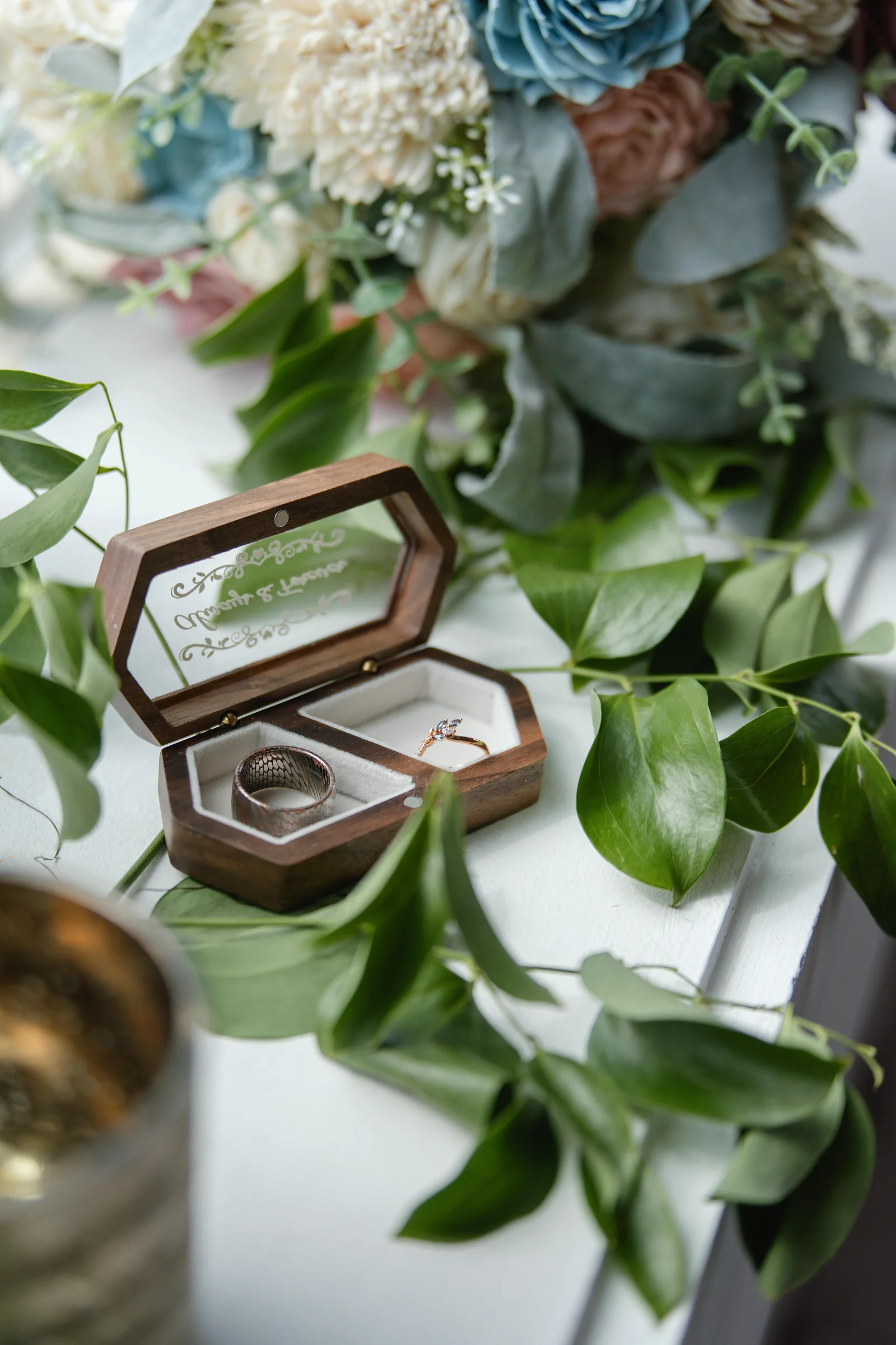 Editorial wedding portrait